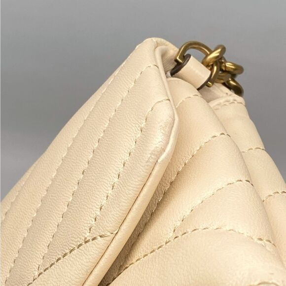 Tory Burch Kira Chevron Leather Wallet-On-Chain Bag - Picture 9 of 16